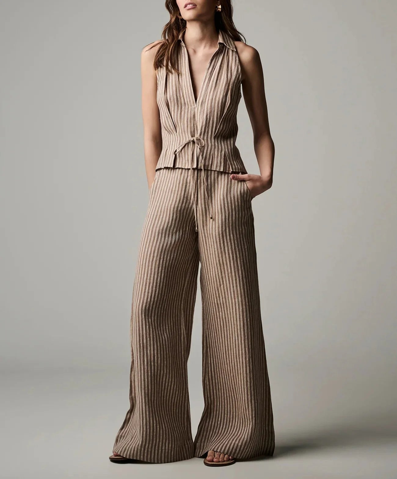 Chocolate Stripe Sloan Vest