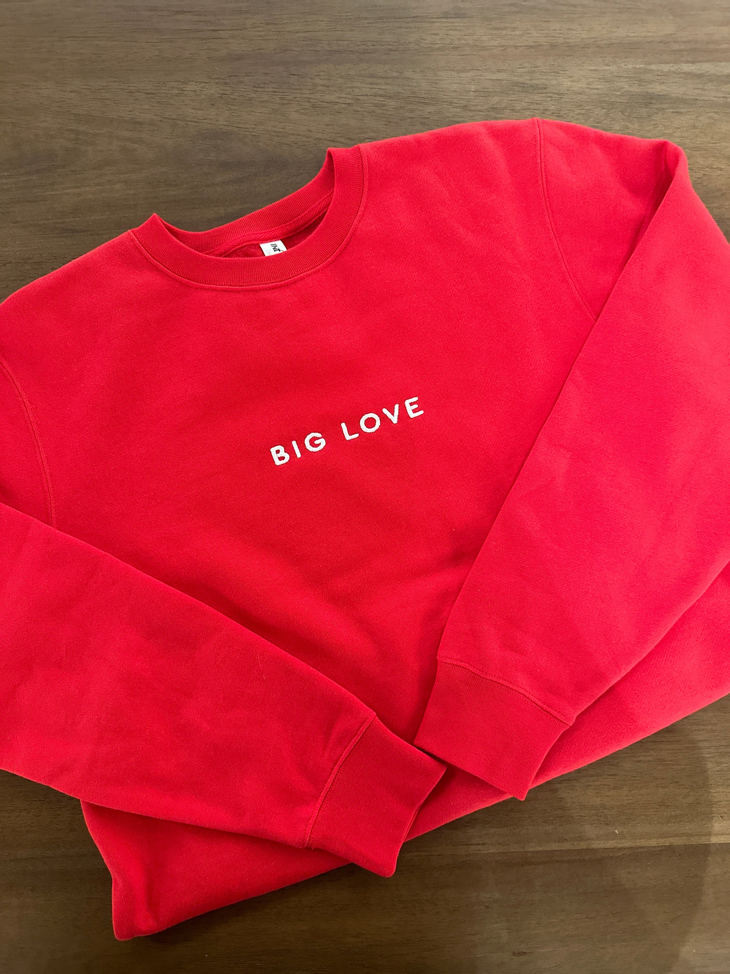 Red Big Love Sweatshirt