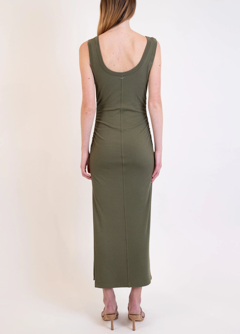 Army Green Trudy Midi Dress