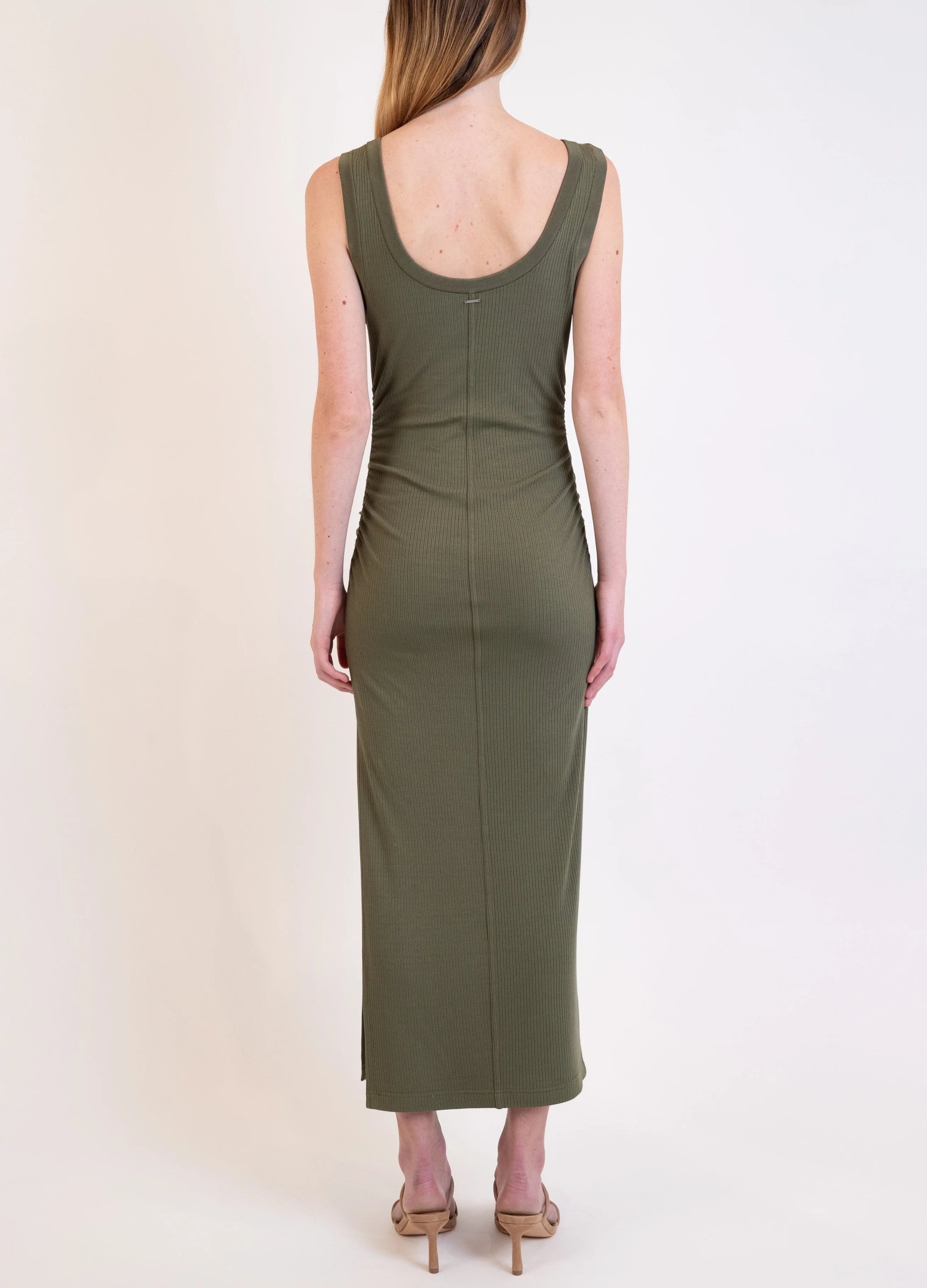 Army Green Trudy Midi Dress