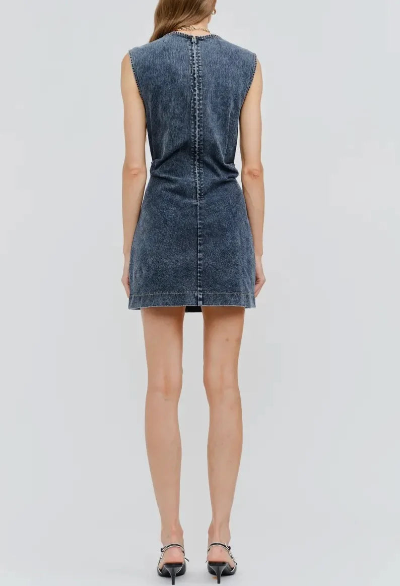 Charlotte Indigo Mini Dress