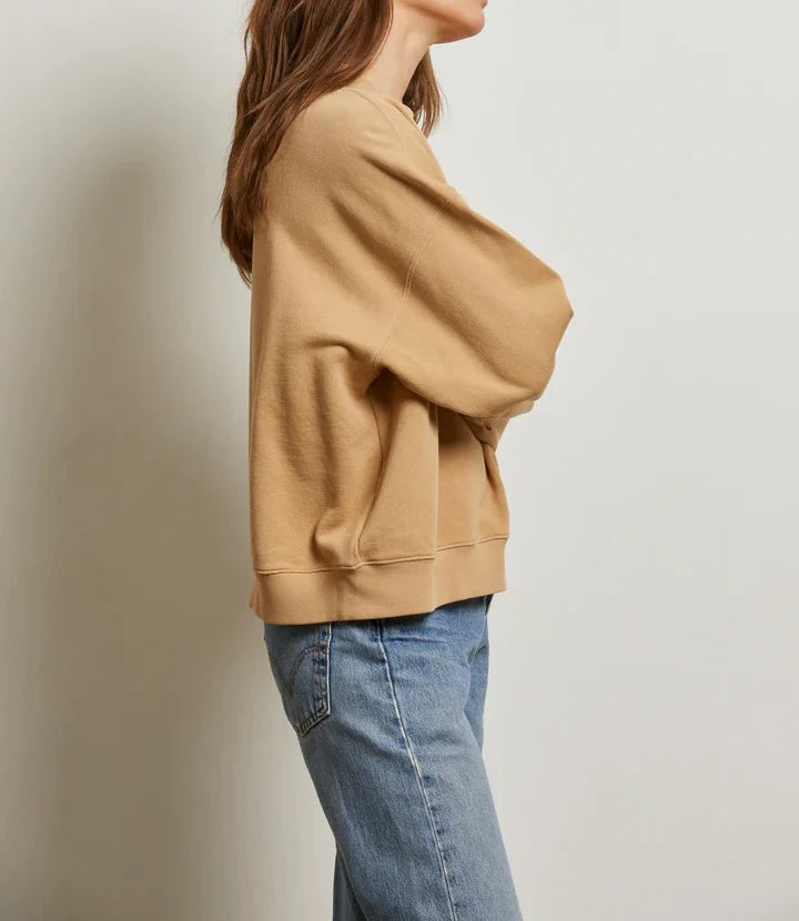 Suede Blake French Terry Oversized Crew