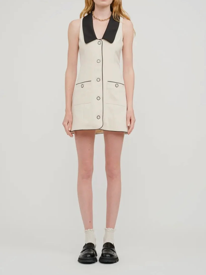 Isla Cream Mini Dress