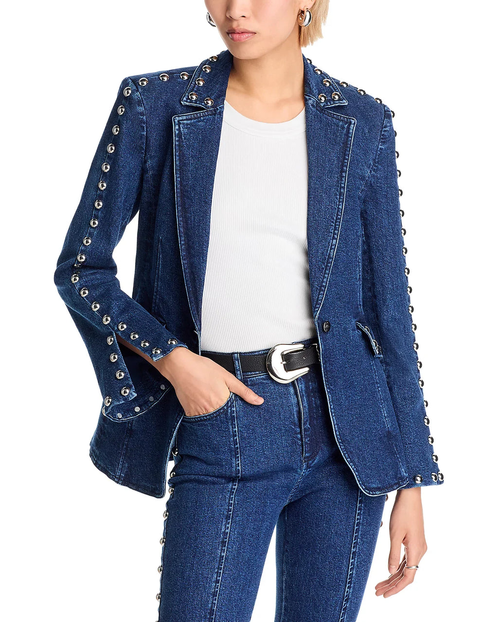 Denim Studded Milly Jacket