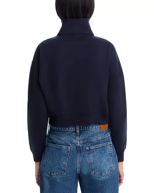 Dark Navy Double Zip Sweatshirt