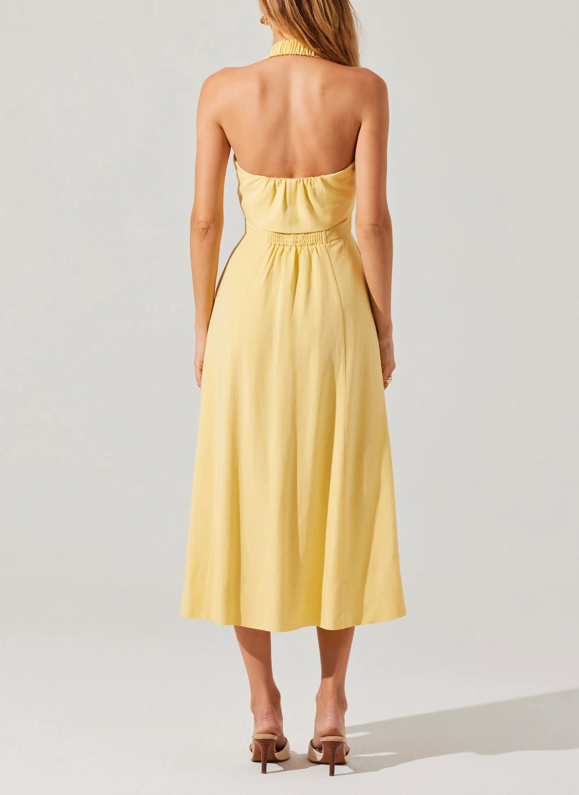 Yellow Katherine Midi Dress