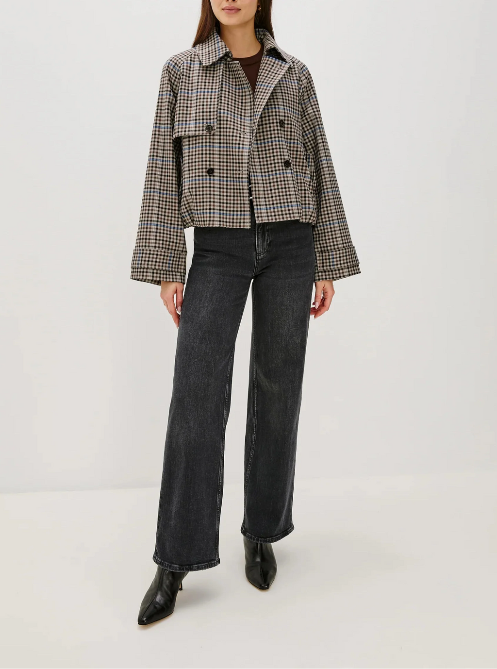 Mocha Check Jett Jacket