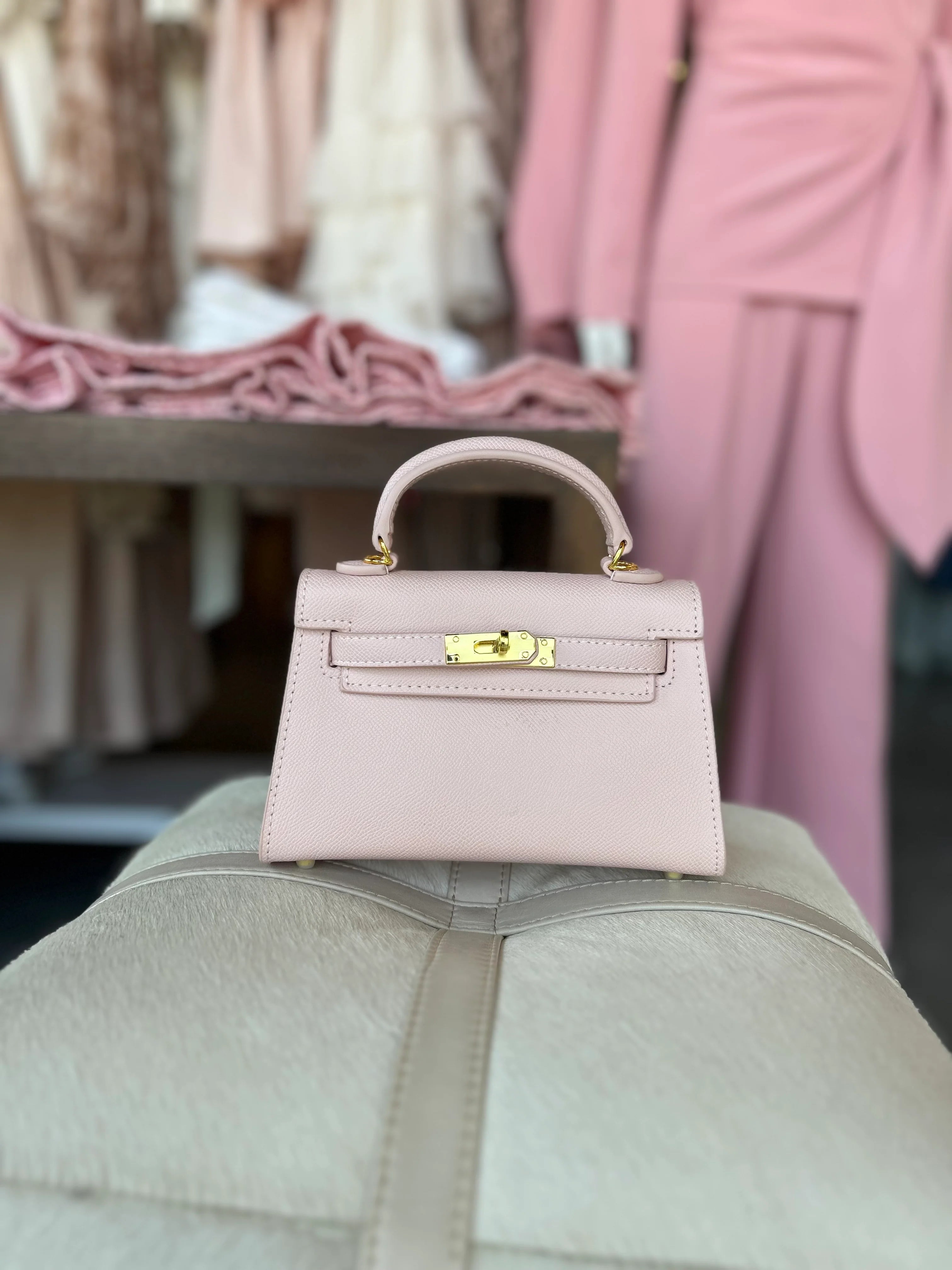 Pink Hariette Handle Bag