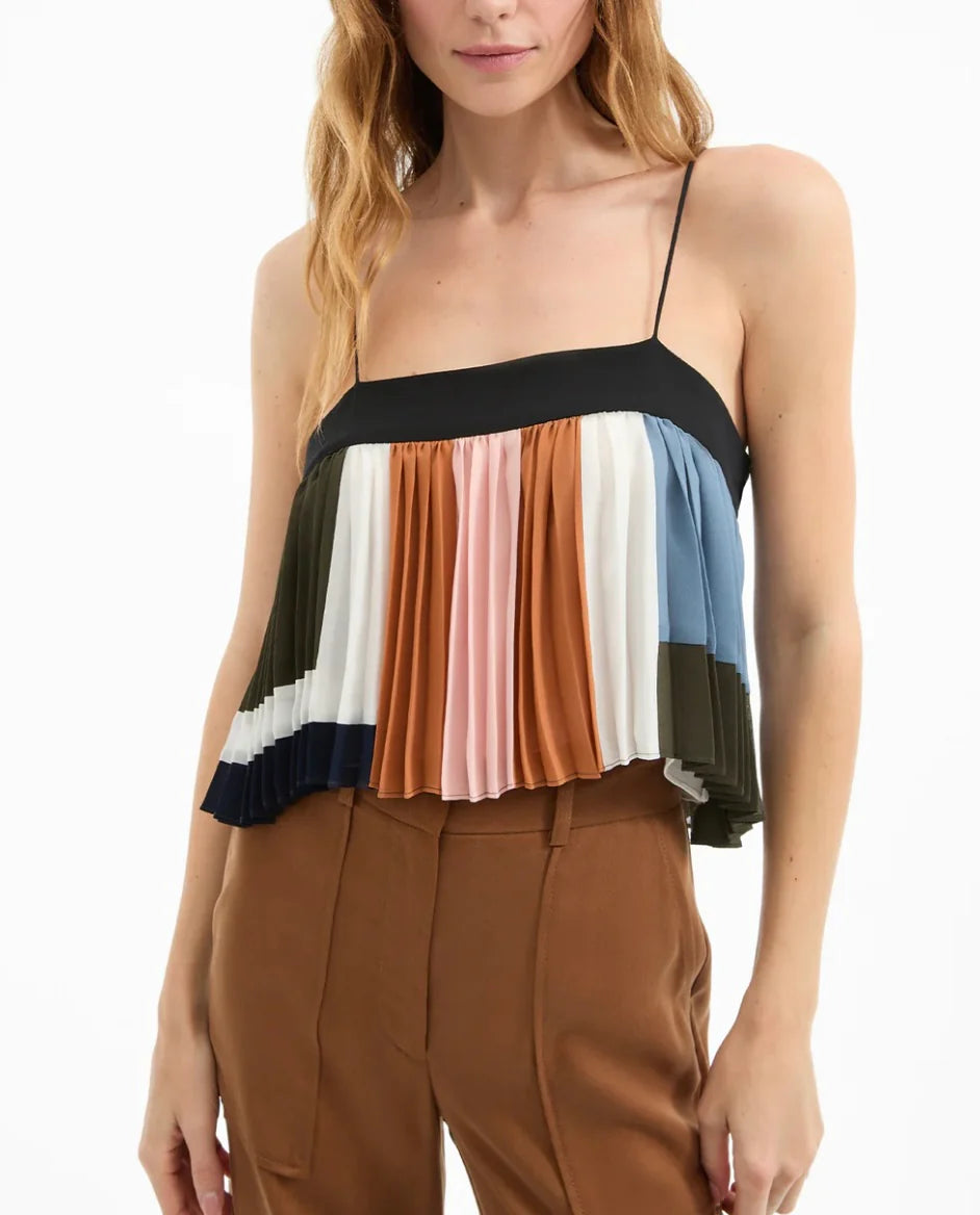 Janie Pleated Tank Top