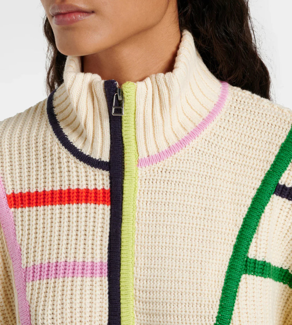 Rainbow Cropped Hampton Sweater